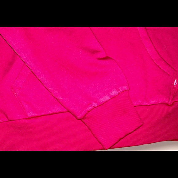 BOY’S RED LEVI'S LOGO FLEECE HOODIE (L) - Picture 6 of 11